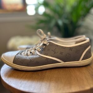 Louis Vuitton Gray Monogram Low-Top Sneakers